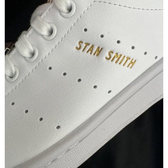 adidas Originals Stan Smith W White Silver Gold Women 9 Classic Shoe HQ4243 - Picture 2 of 10